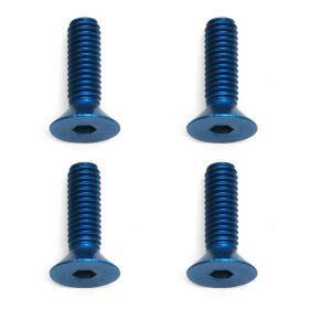 Team Associated FT Screws, Blue Aluminum 4x14 mm FHCS /...