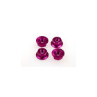 Hiro Seiko 4mm Alloy Serrated Wheel Nut [Purple] ( 4 pcs) / HS-69593