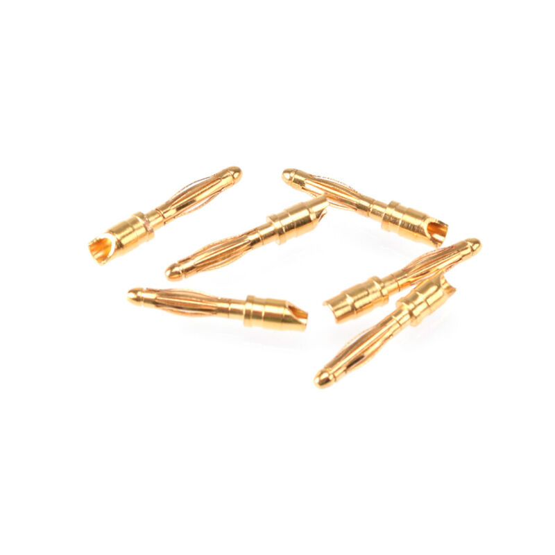 RUDDOG 2mm Gold Plug Male (6pcs) / RP-0180
