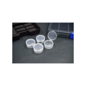 Koswork Clear Round Container (w/lid, ID 25mm, H12mm)...