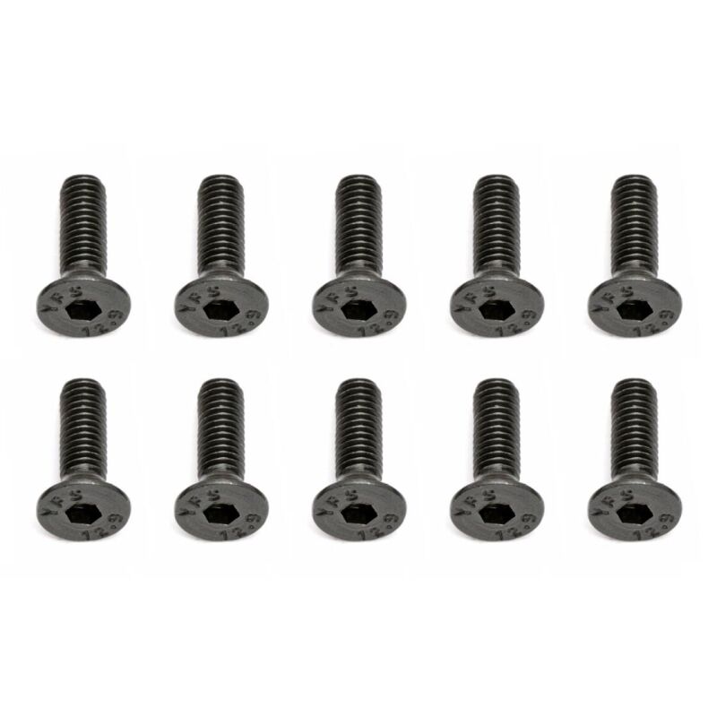 Team Associated Screws, 3x10 mm FHCS / AE25202