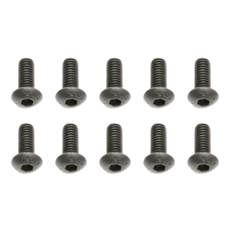 Team Associated Screws, 4x10 mm BHCS / AE89206