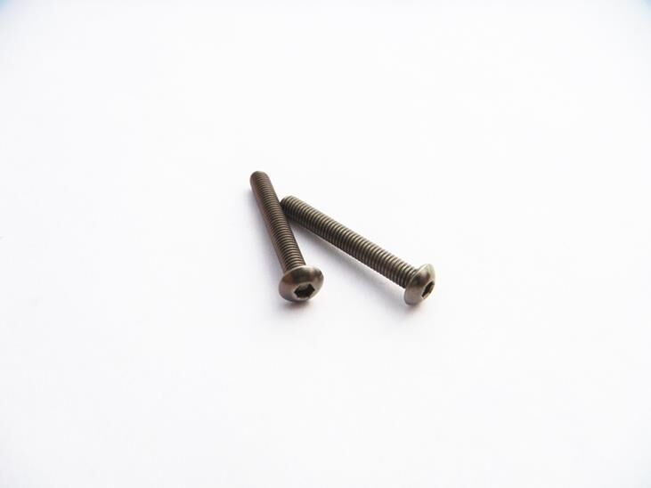 Hiro Seiko Titanium Hex Socket Button Head Screw M3x23 (2) / HS-48109