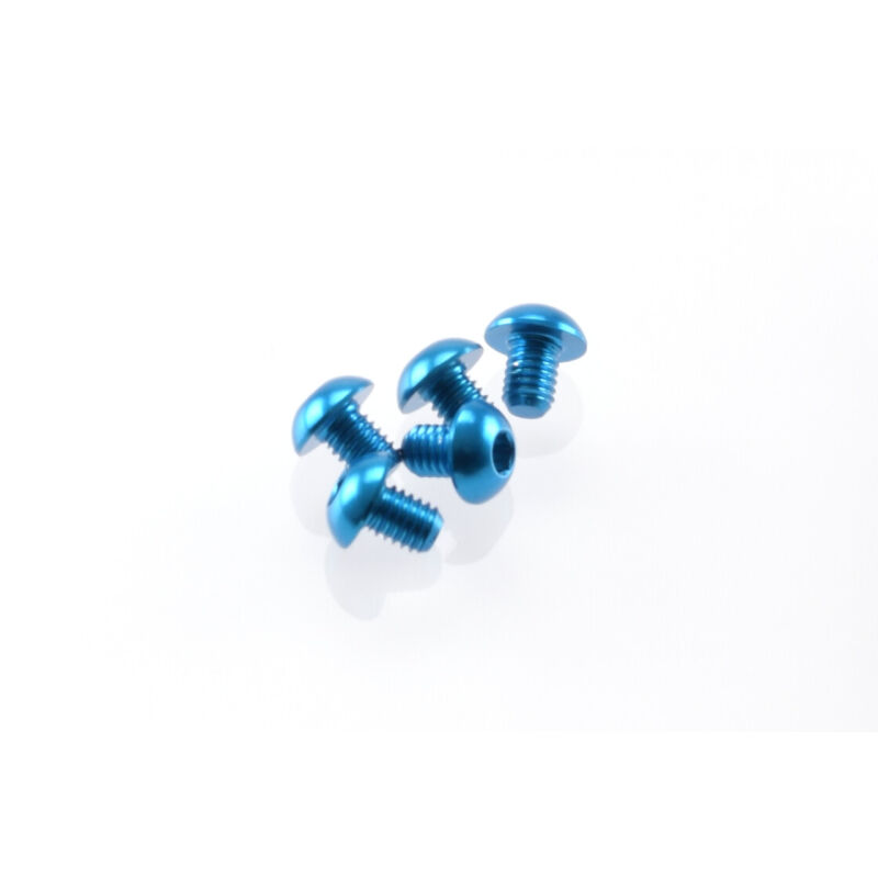 Hiro Seiko Alloy Hex Socket Button Head Screw M3x4 [T-Blue] / HS-48135