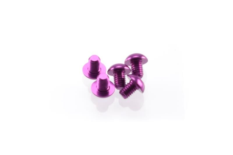 Hiro Seiko Alloy Hex Socket Button Head Screw M3x4 [Purple] / HS-48138