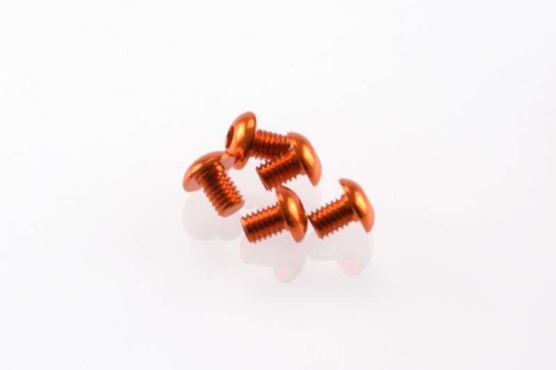Hiro Seiko Alloy Hex Socket Button Head Screw M3x4 [Orange] / HS-48139