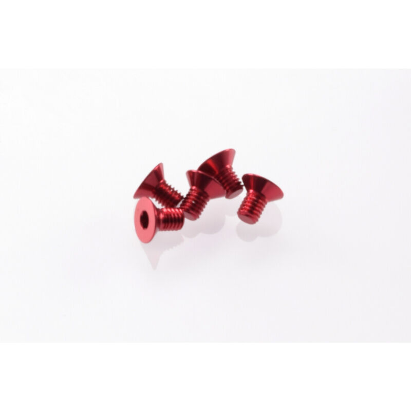 Hiro Seiko Alloy Hex Socket Flat Head Screw M3x5 [Red] / HS-48145
