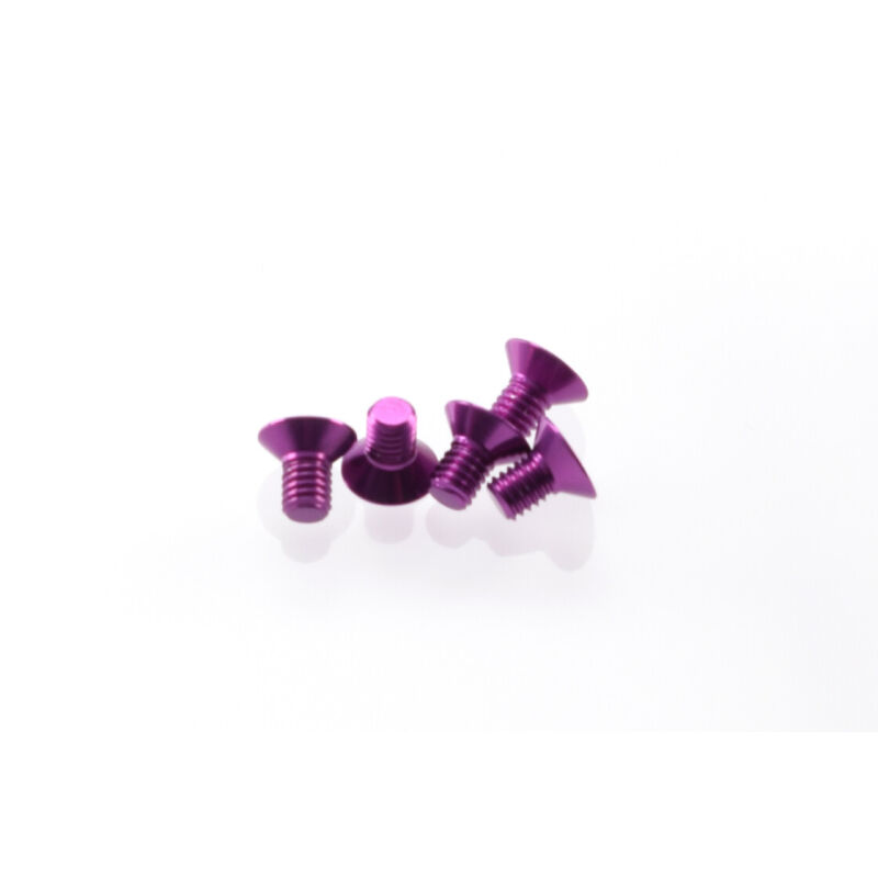 Hiro Seiko Alloy Hex Socket Flat Head Screw M3x5 [Purple] / HS-48146