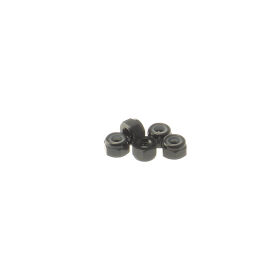 Hiro Seiko 3mm Alloy Nylon Nut  [Black] ( 5 pcs) / HS-69223