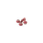 Hiro Seiko 2mm Alloy Flange Nylon Nut  [Red] ( 5 pcs) / HS-69234