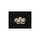 Hiro Seiko 4mm Alloy Flange Nylon Nut [Silver] ( 5 pcs) / HS-69242