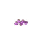 Hiro Seiko 4mm Alloy Flange Nylon Nut [Purple] ( 5 pcs) / HS-69245