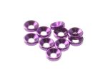 Hiro Seiko 3mm Alloy Countersunk Washer  [Purple] ( 10 pcs) / HS-69251