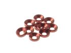 Hiro Seiko 3mm Alloy Countersunk Washer  [Red] ( 10 pcs) / HS-69252