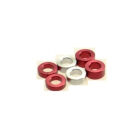 Hiro Seiko 3mm Alloy Spacer Set (1.5t/2.0t/2.5t) [Red] ( 6 pcs (2 pcs each)) / HS-69454
