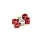 Hiro Seiko 3mm Alloy Spacer Set (3.0t/4.0t/5.0t)  [Red] ( 6 pcs (2 pcs each)) / HS-69461