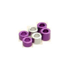 Hiro Seiko 3mm Alloy Spacer Set (3.0t/4.0t/5.0t)  [Purple] ( 6 pcs (2 pcs each)) / HS-69465