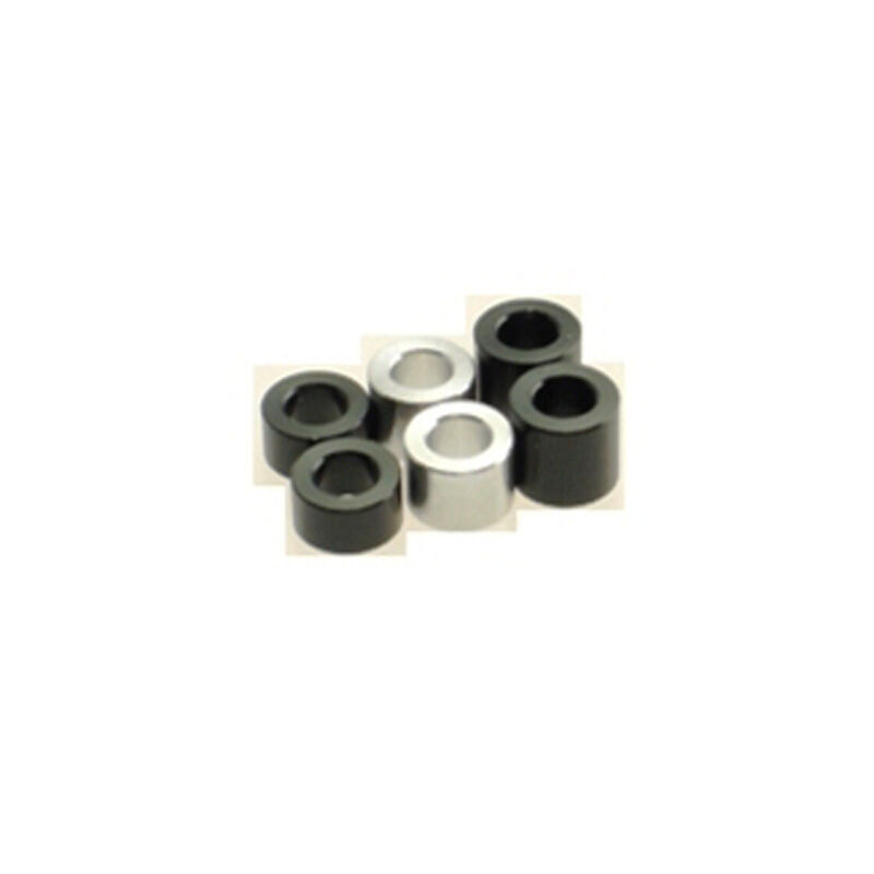 Hiro Seiko 3mm Alloy Spacer Set (3.0t/4.0t/5.0t)  [Black] ( 6 pcs (2 pcs each)) / HS-69466