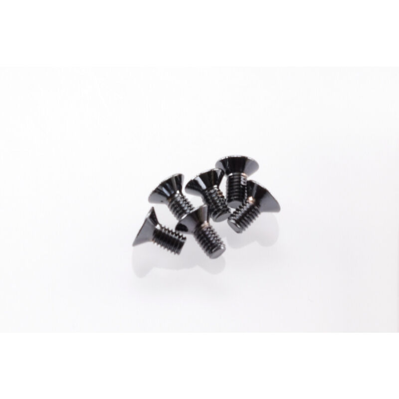 Hiro Seiko Hex Socket Flat Head Screw M3x6 [S-Black] ( 6 pcs) / HS-69524