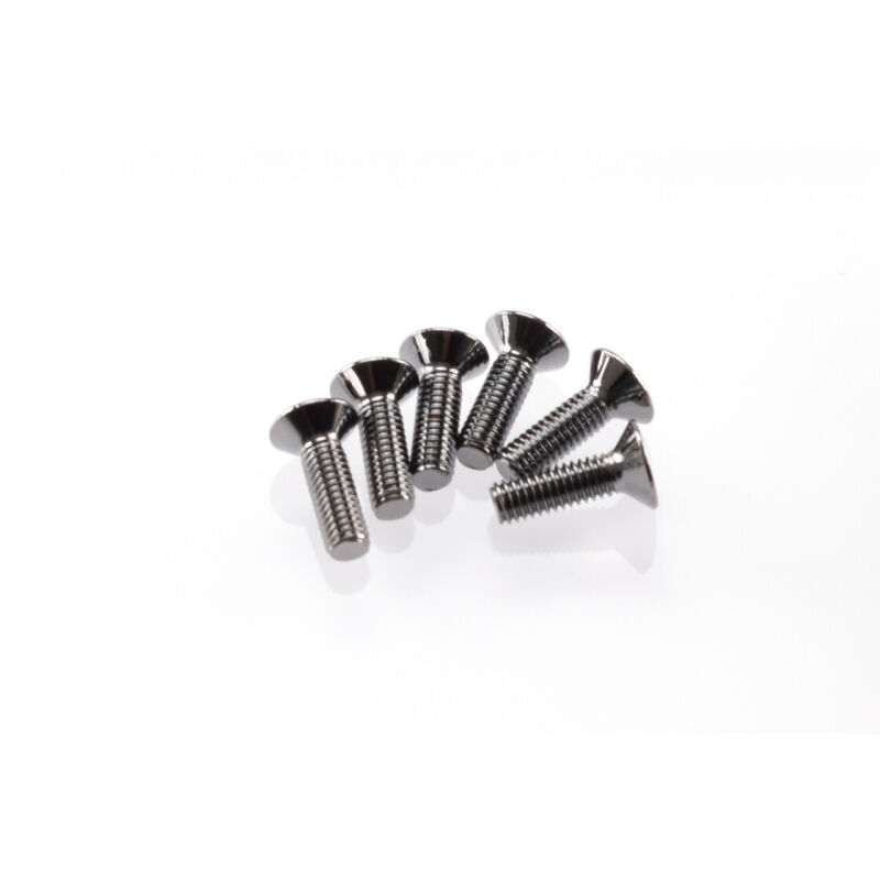 Hiro Seiko Hex Socket Flat Head Screw M3x10 [S-Black] ( 6 pcs) / HS-69526