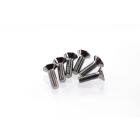 Hiro Seiko Hex Socket Flat Head Screw M3x10 [S-Black] ( 6 pcs) / HS-69526