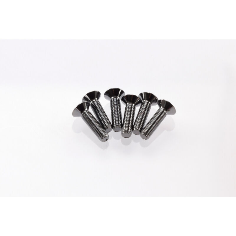 Hiro Seiko Hex Socket Flat Head Screw M3x12 [S-Black] ( 6 pcs) / HS-69527