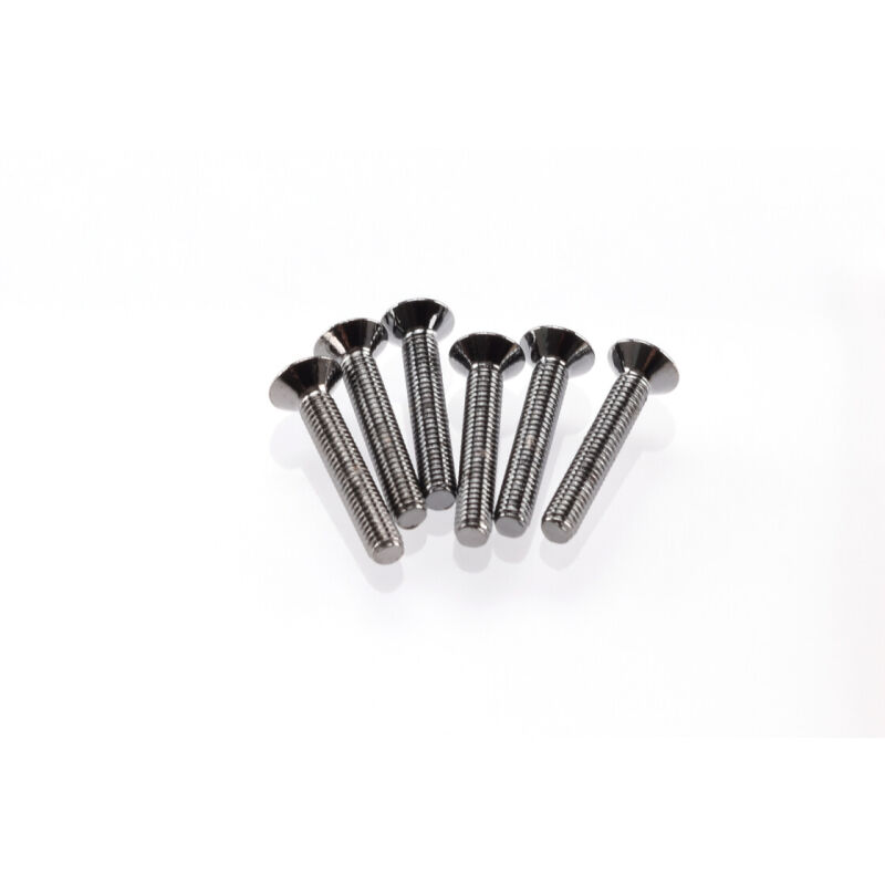Hiro Seiko Hex Socket Flat Head Screw M3x18  [S-Black] ( 6 pcs) / HS-69530