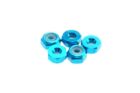 Hiro Seiko 2mm Alloy Nylon Nut (S_Size)  [T-Blue] ( 5 pcs) / HS-69541