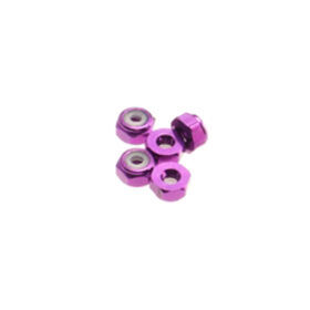 Hiro Seiko 2mm Alloy Nylon Nut (S_Size)  [Pruple] ( 5...