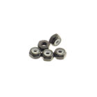 Hiro Seiko 2mm Alloy Nylon Nut (S_Size) [Black] ( 5 pcs) / HS-69545