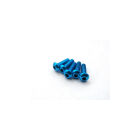 Hiro Seiko Alloy Hex Socket Button Head Screw M3x8  [T-Blue] ( 5 pcs) / HS-69620