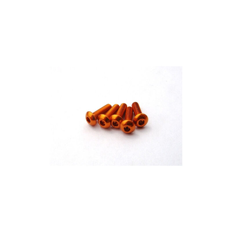 Hiro Seiko Alloy Hex Socket Button Head Screw M3x12 [Orange] ( 5 pcs) / HS-69638