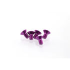 Hiro Seiko Alloy Hex Socket Flat Head Screw M3x6  [Purple] ( 5 pcs) / HS-69651