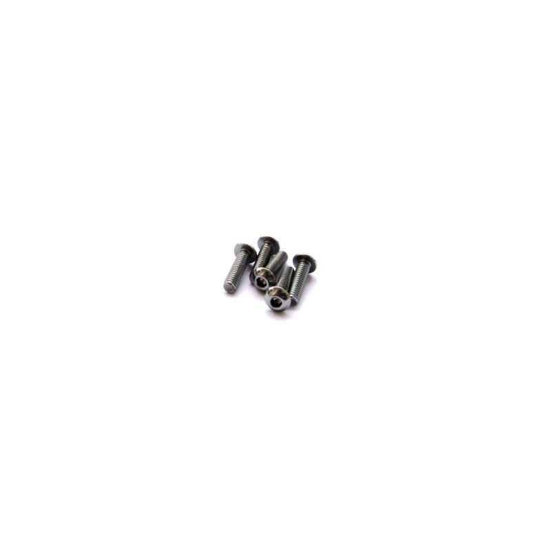 Hiro Seiko Alloy Hex Socket Button Head Screw M3x6  [S-Black] ( 5 pcs) / HS-69734