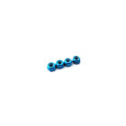 Hiro Seiko 3mm Alloy Nylon Nut (S_Size)  [T-Blue] ( 4 pcs) / HS-69850