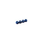 Hiro Seiko 3mm Alloy Nylon Nut (S_Size)  [Y-Blue] ( 4 pcs) / HS-69851