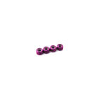 Hiro Seiko 3mm Alloy Nylon Nut (S_Size)  [Purple] ( 4 pcs) / HS-69852