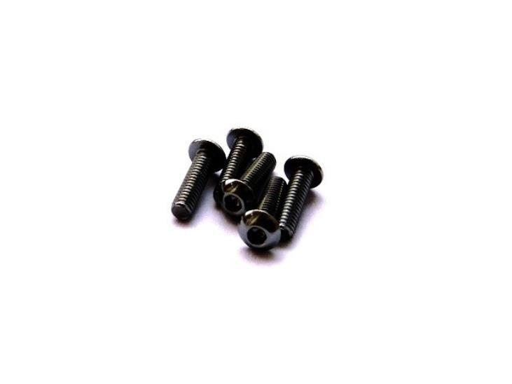 Hiro Seiko Alloy Hex Socket Button Head Screw M3x5  [Black] ( 5 pcs) / HS-69868