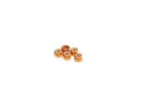 Hiro Seiko 2mm Alloy Nylon Nut (S_Size)  [Orange] ( 5...