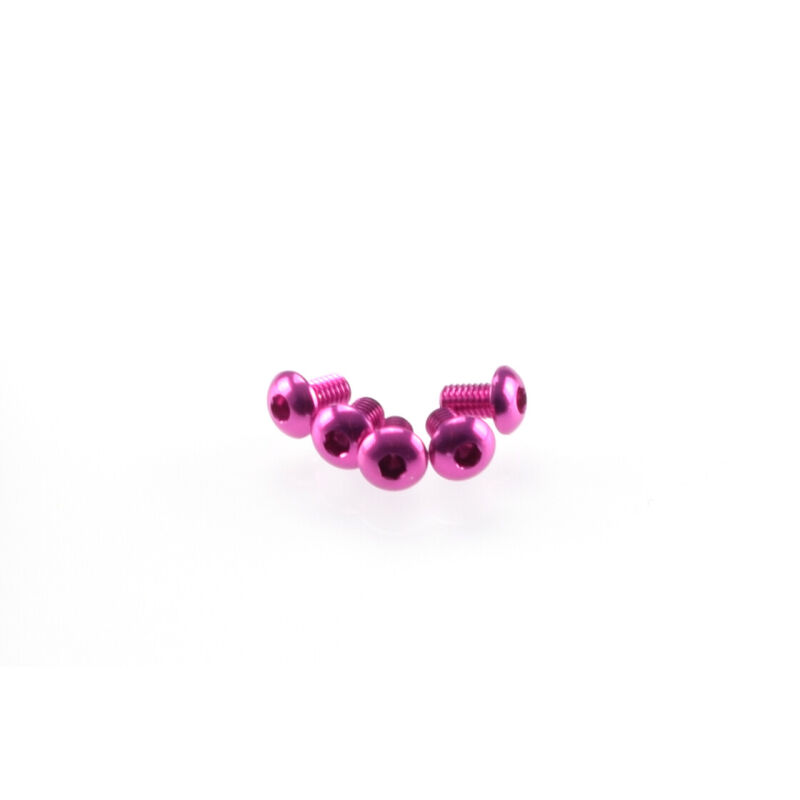 Hiro Seiko Alloy Hex Socket Button Head Screw M3x5 [Pink] 5pcs / HS-48349