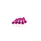 Hiro Seiko Alloy Hex Socket Button Head Screw M3x12 [Pink] 5pcs / HS-48353