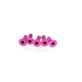 Hiro Seiko Alloy Hex Socket Flat Head Screw M3x8  [Pink]...