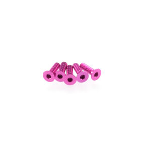 Hiro Seiko Alloy Hex Socket Flat Head Screw M3x10  [Pink]...