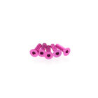 Hiro Seiko Alloy Hex Socket Flat Head Screw M3x10  [Pink] 5pcs / HS-48357