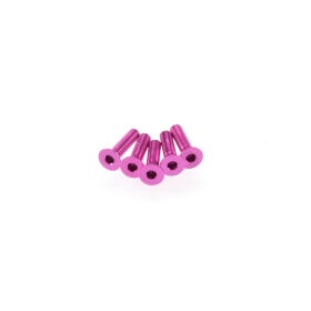 Hiro Seiko Alloy Hex Socket Flat Head Screw M3x12  [Pink]...