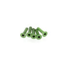 Hiro Seiko Alloy Hex Socket Flat Head Screw M3x12  [Green] 5pcs / HS-48369