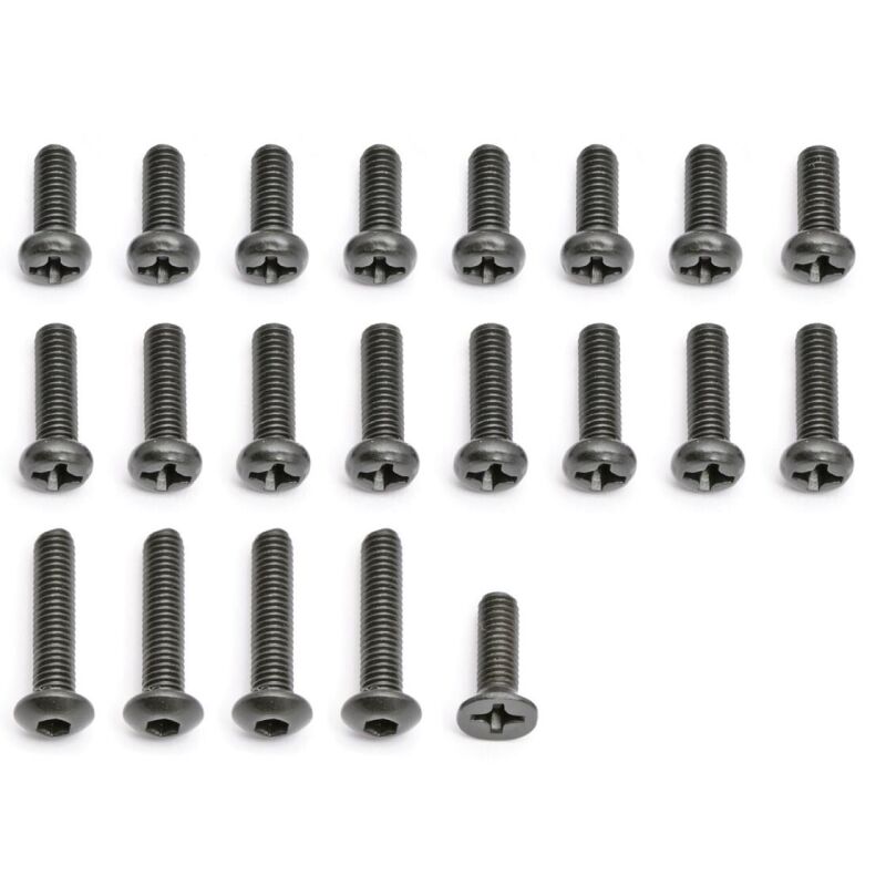 Team Associated Main Gearbox Screw Set / AE25045