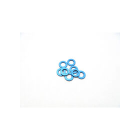 Hiro Seiko 3mm Alloy Spacer Set (0.5mm) [Y-Blue] / HS-48439