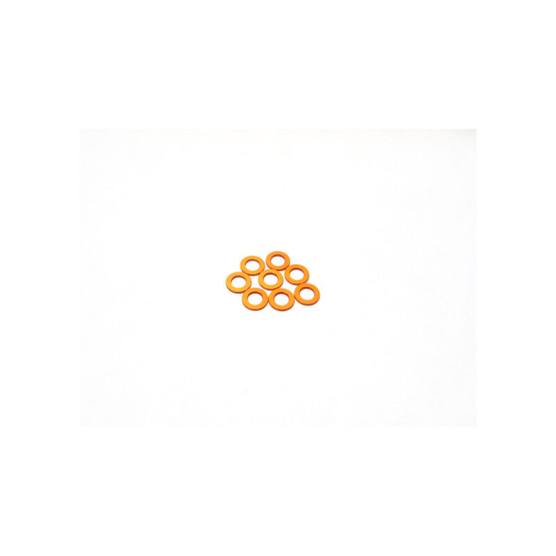 Hiro Seiko 3mm Alloy Spacer Set (0.5mm) [Orange] / HS-48442