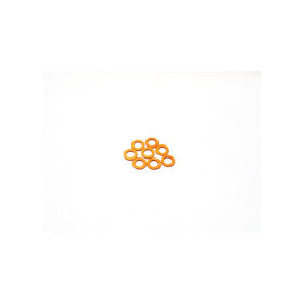 Hiro Seiko 3mm Alloy Spacer Set (0.5mm) [Orange] / HS-48442